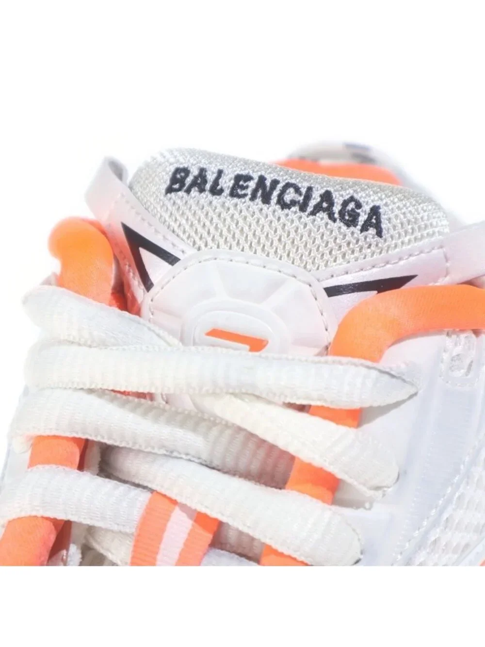 Balenciaga Runner Sneakers Distressed Mesh Leather White
